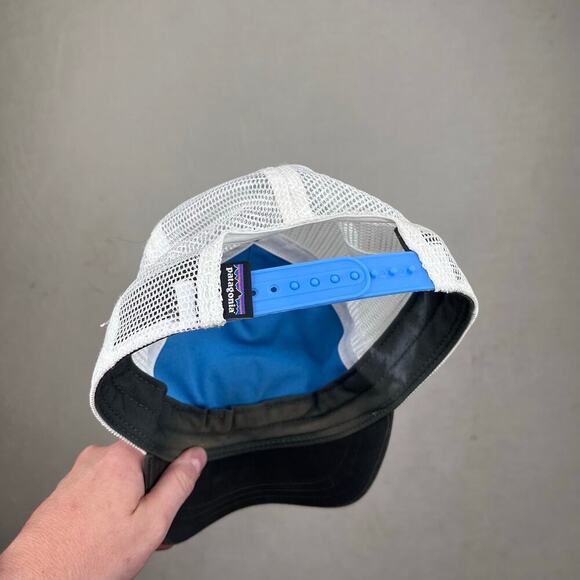 Patagonia Fitz Roy Bison Snapback Mesh hat baseball cap men's one size in gray - Picture 3 of 5